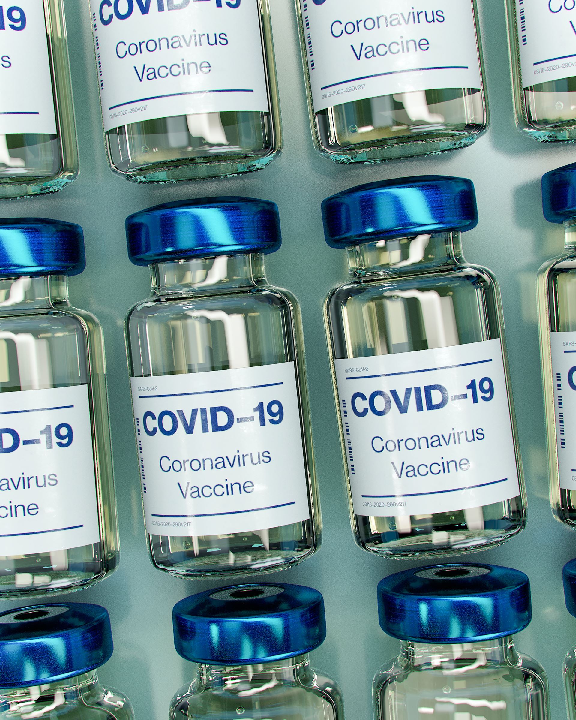 vials of COVID vaccine